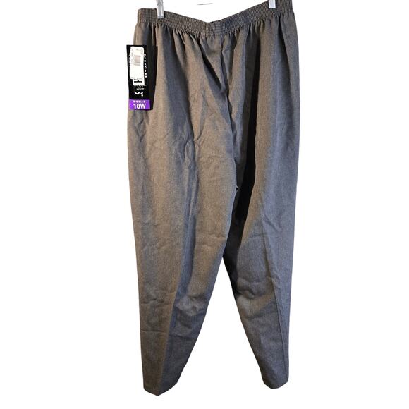 Vintage NWT Briggs Heather Gray Trousers 18WP [0161] - Picture 3 of 10